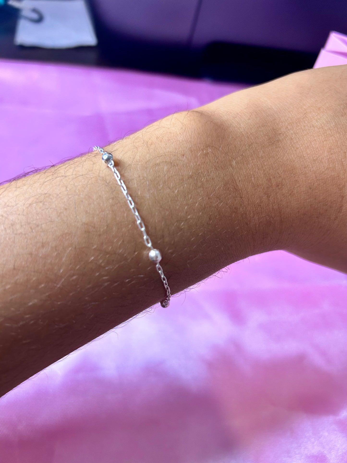 Pulseira cartier bolinhas 3.5 mm
