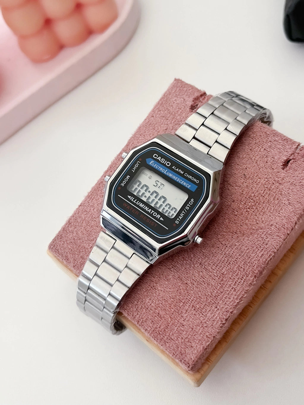 Relógio Casio fundo preto unissex