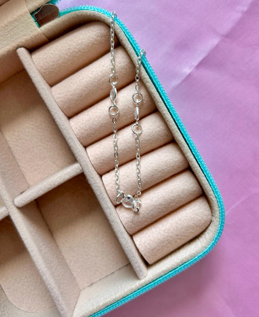 Pulseira 3 corações zircônias