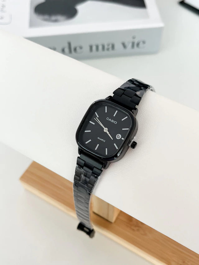 Relógio Casio analógico mini preto A117